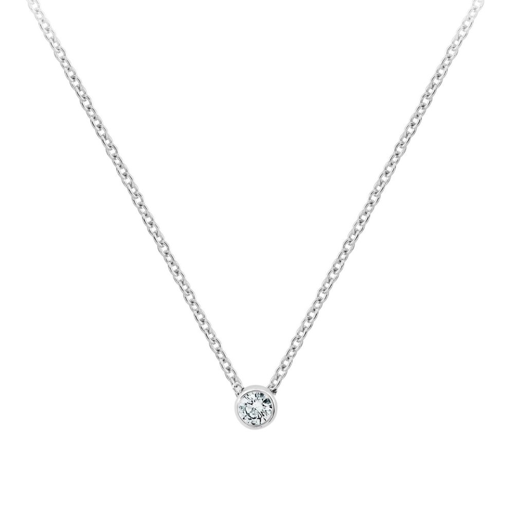 collier garel only diamond 0.20ct