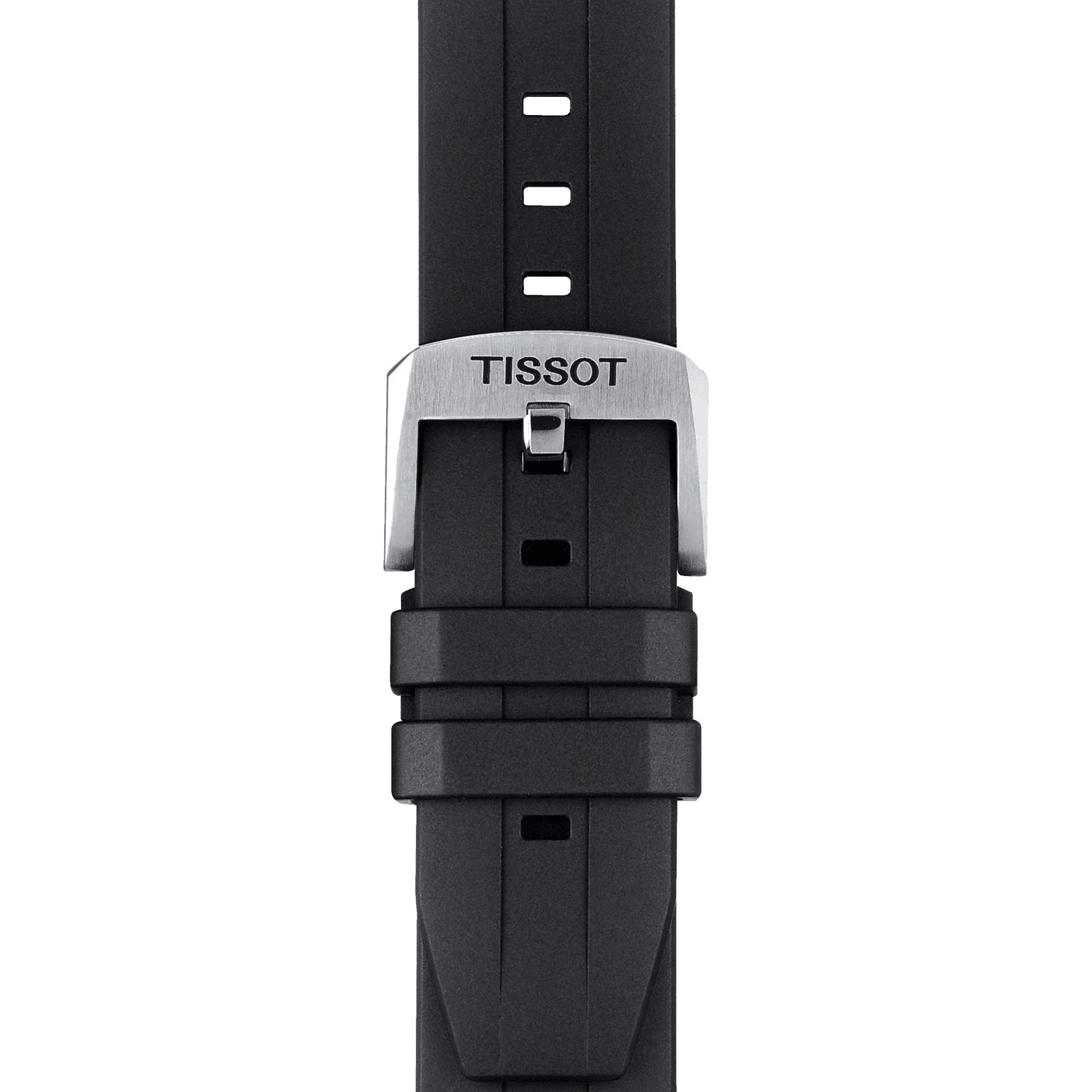 bracelet-caoutchouc-noir-seastar Tissot Seastar 1000 chrono, cadran bleu, silicone noir, quartz – Image 5