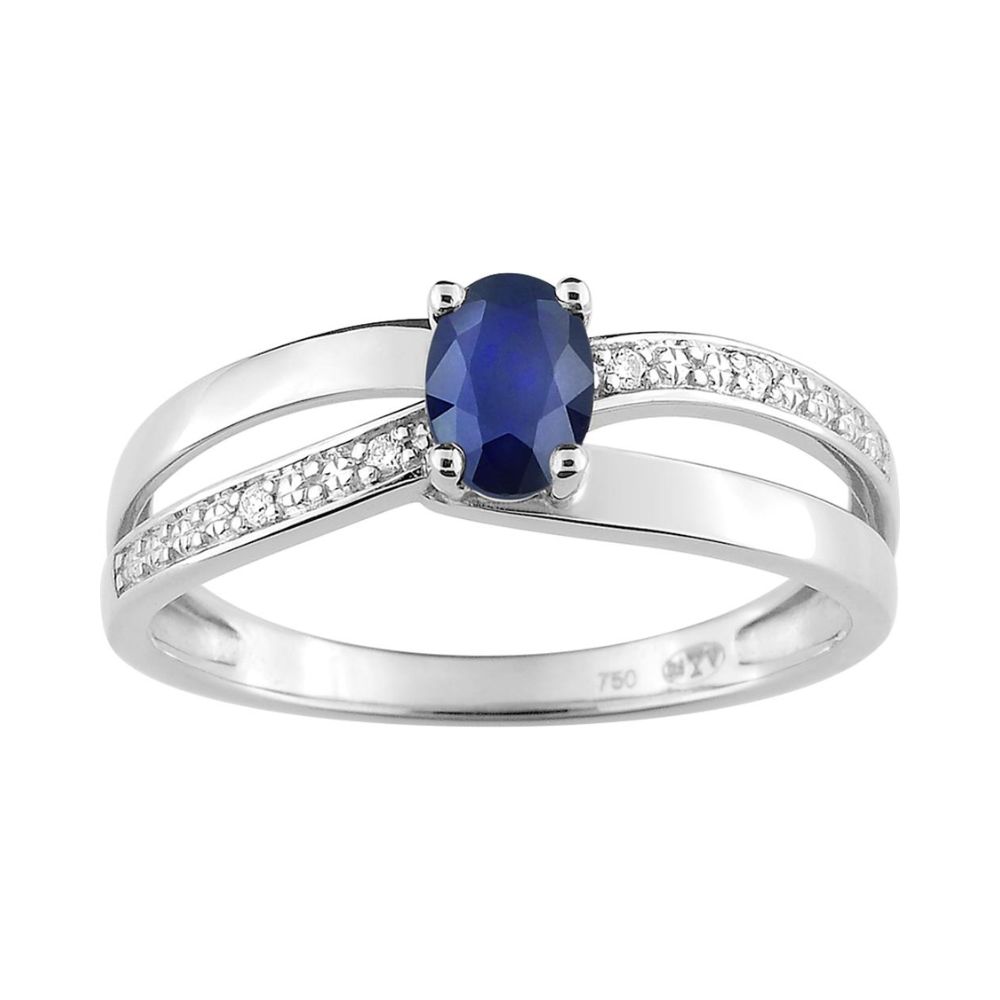 bague croisée saphir