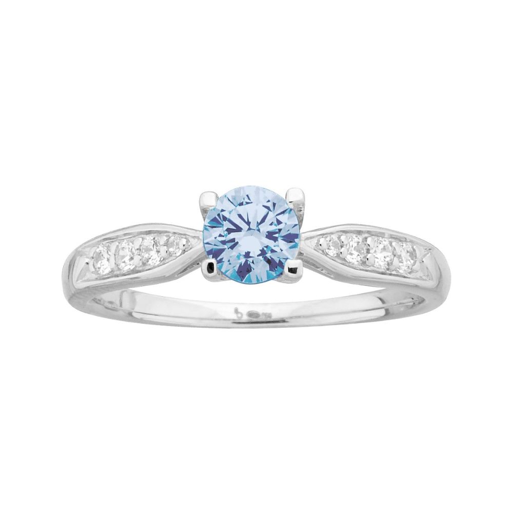 bague-argent-70100686 Bague solitaire argent et oxyde de couleur – Image 3