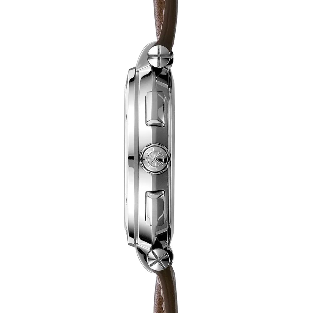 herbelin-newport-chrono- 37688A42GD (1) Montre homme Herbelin Newport Chrono, cuir camel, acier – Image 4