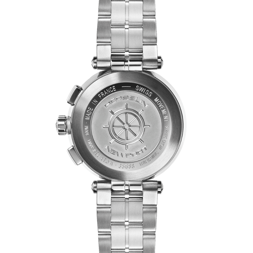 montre-femme-herbelin-newport-chrono-acier-35688.B19 (3) Montre Herbelin Newport Chrono Quartz Acier – Image 4