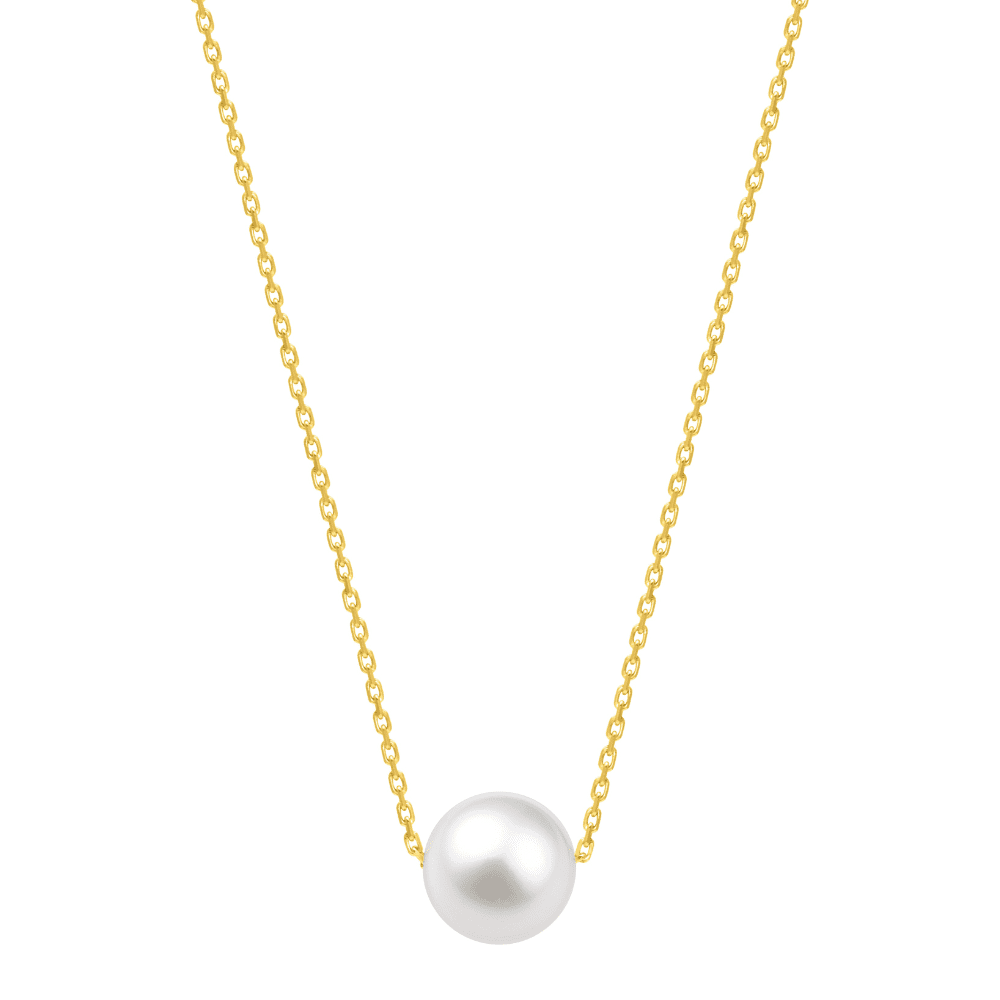 collier perle blanche coulissante