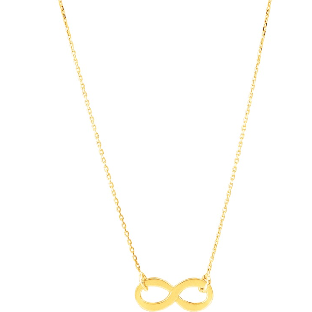 collier infini or jaune