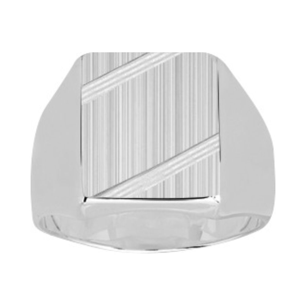 Chevalière Argent 925 Rectangulaire 13x15mm