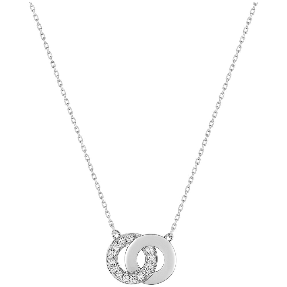 collier double cercle en or