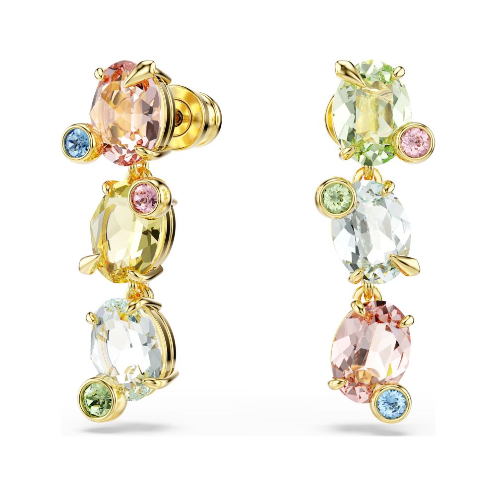 Pendants Swarovski Gema asymétriques, dorés, multicolore – Image 5