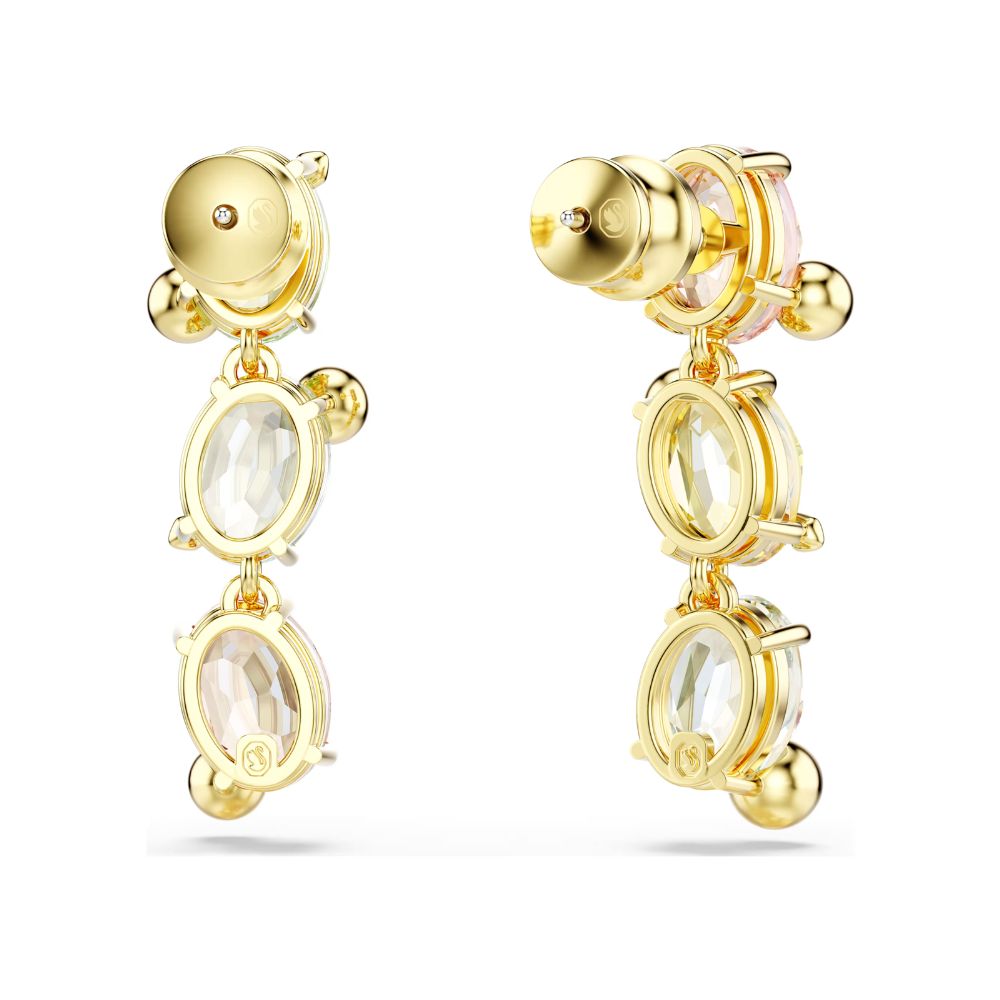 Pendants Swarovski Gema asymétriques, dorés, multicolore – Image 3