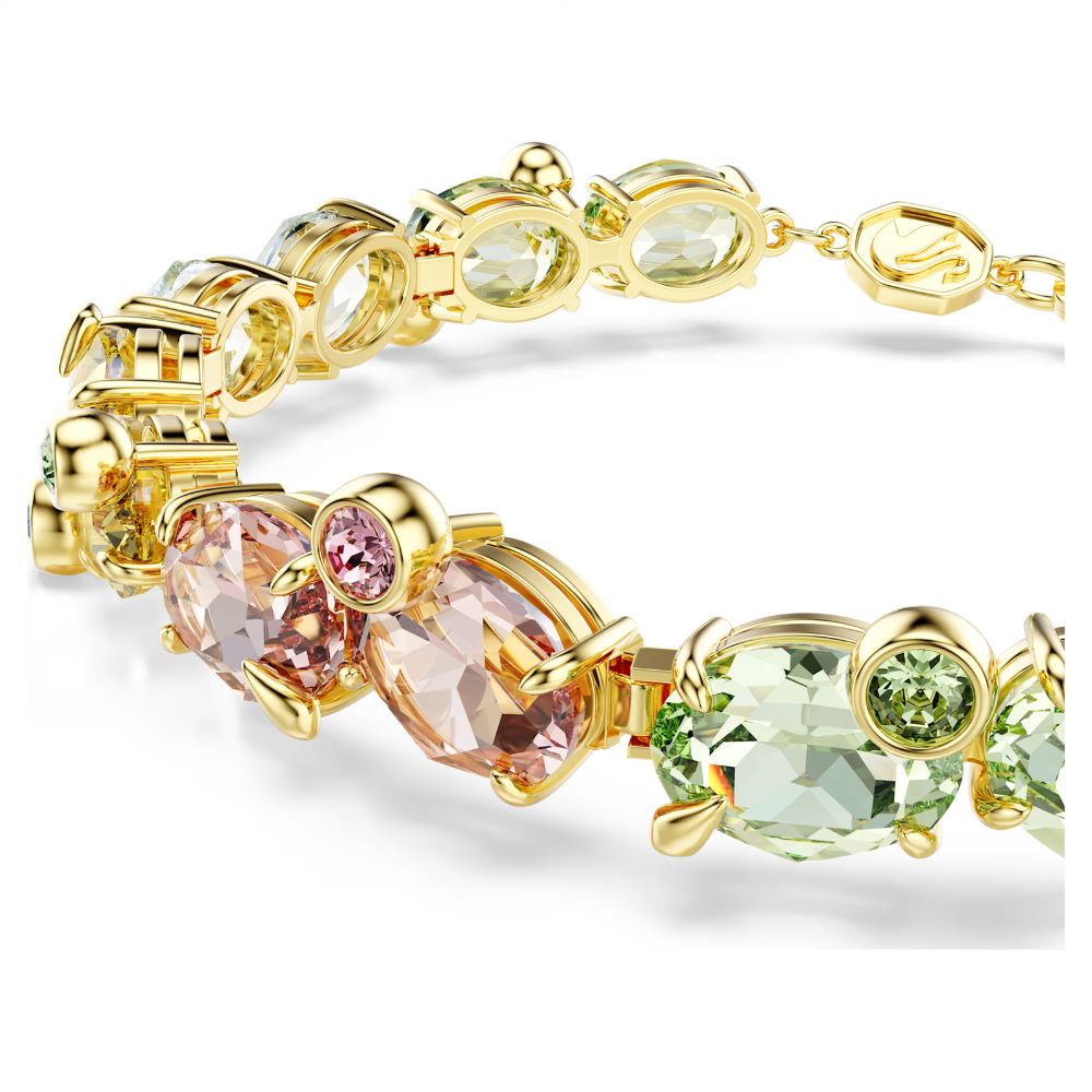 Bracelet Swarovski Gema, doré, multicolores – Image 3