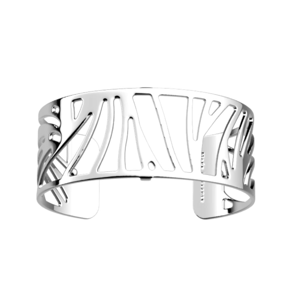 manchette georgettes perroquet 25mm argentée