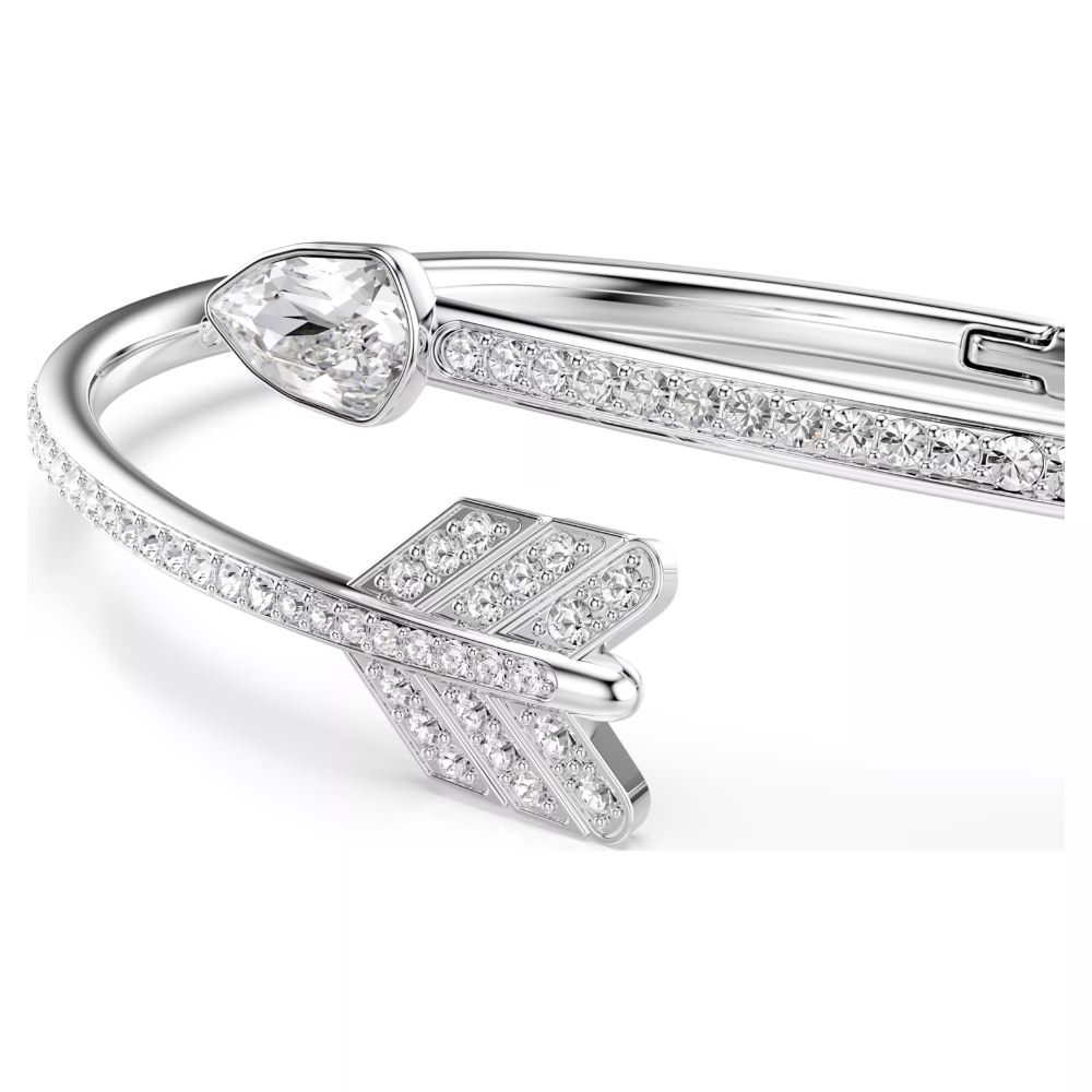 bracelet-jonc-swarovski-fleche-5737264 (3) Bracelet jonc Idyllia, fleche, blanc métal rhodié – Image 4