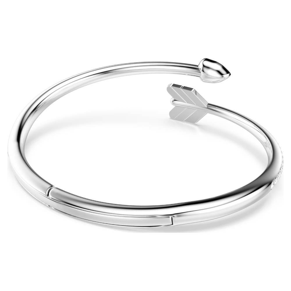 bracelet-jonc-swarovski-fleche-5737264 (4) Bracelet jonc Idyllia, fleche, blanc métal rhodié – Image 5