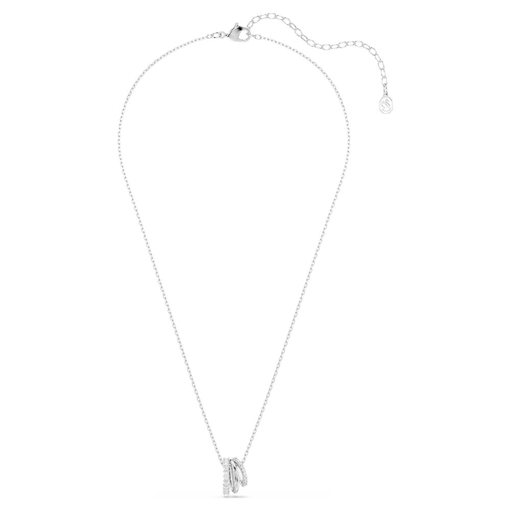 collier-swarovski-hyperbola-blanc-5737064 (1) Collier Swarovski Hyperbola, taille ronde, blanc, métal rhodié – Image 3
