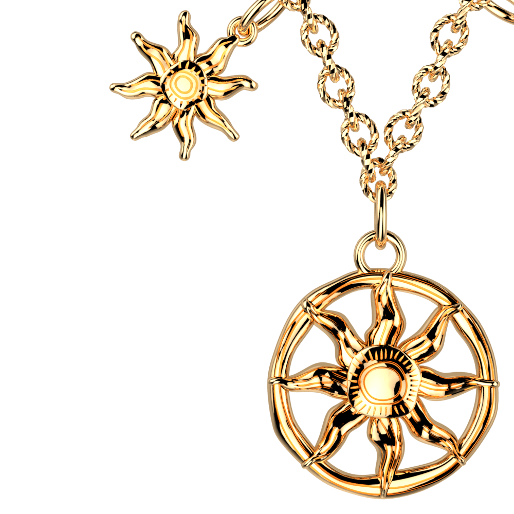 collier-georgettes-helios-dore-1868-500-0TU (1) Collier Les Georgettes Hélios, doré – Image 3
