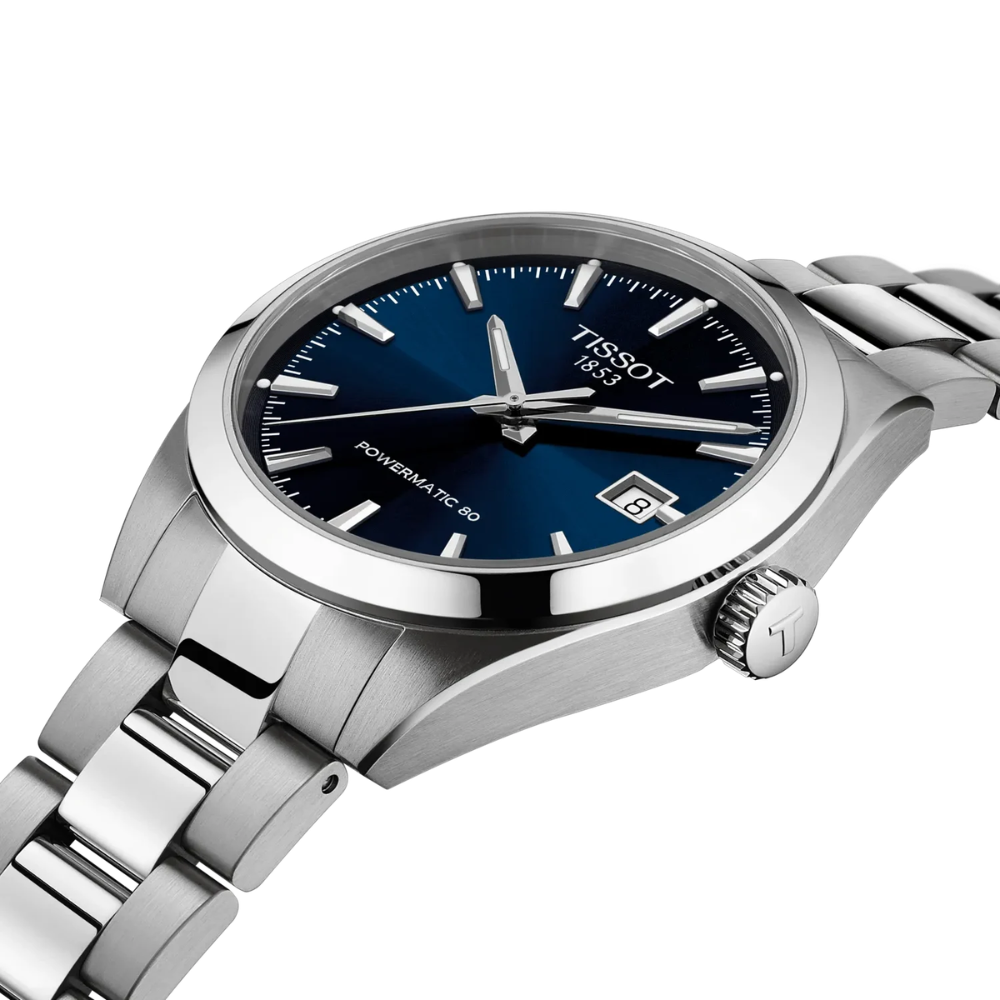 tissot-gentleman-38mm-T1658071104100 (4) Montre Tissot Gentleman, cadran bleu, acier, 38mm – Image 3