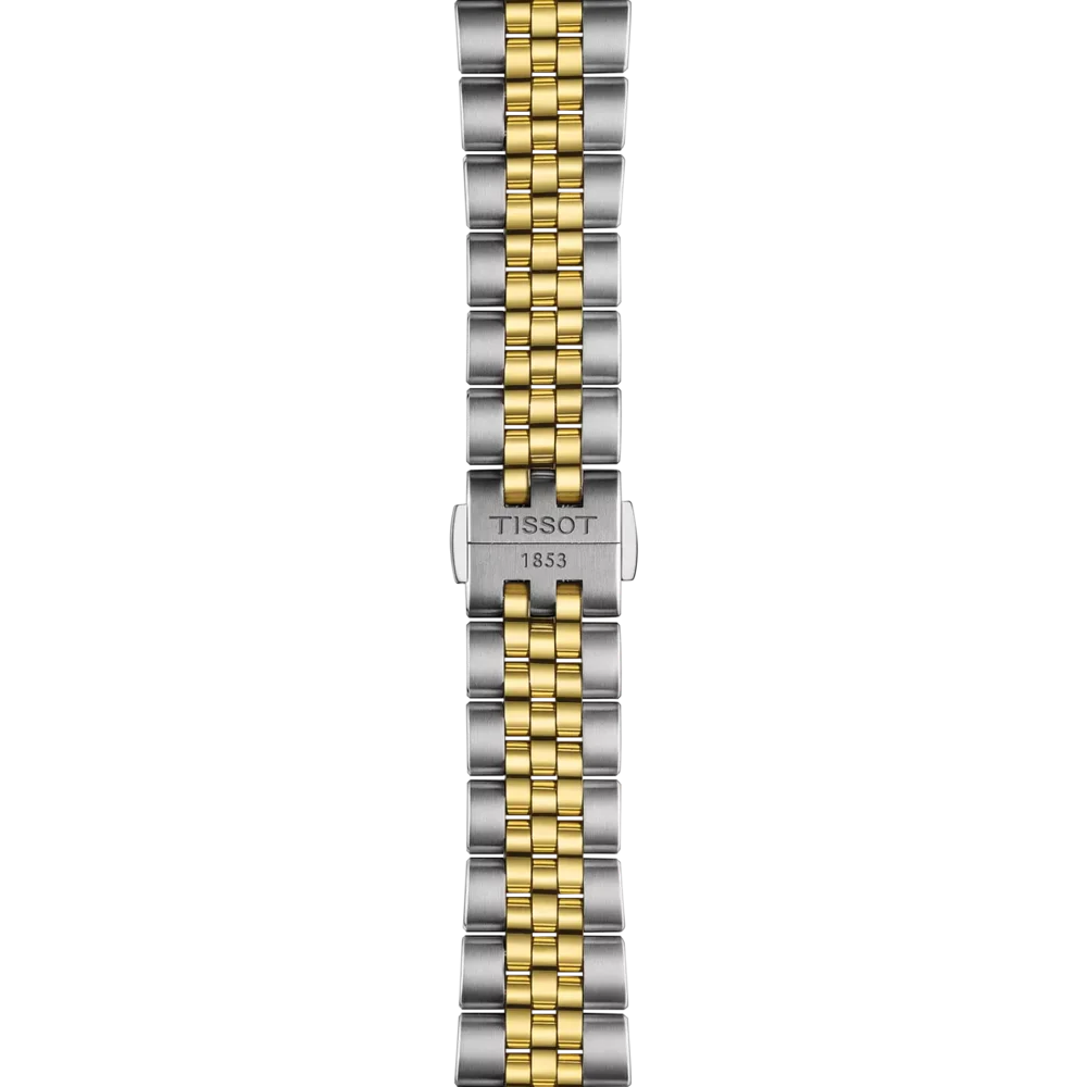 tissot-pr516-cadran-blanc-acier-T1494072201100 (2) Tissot PR516, cadran crème, acier bicolore, auto – Image 4