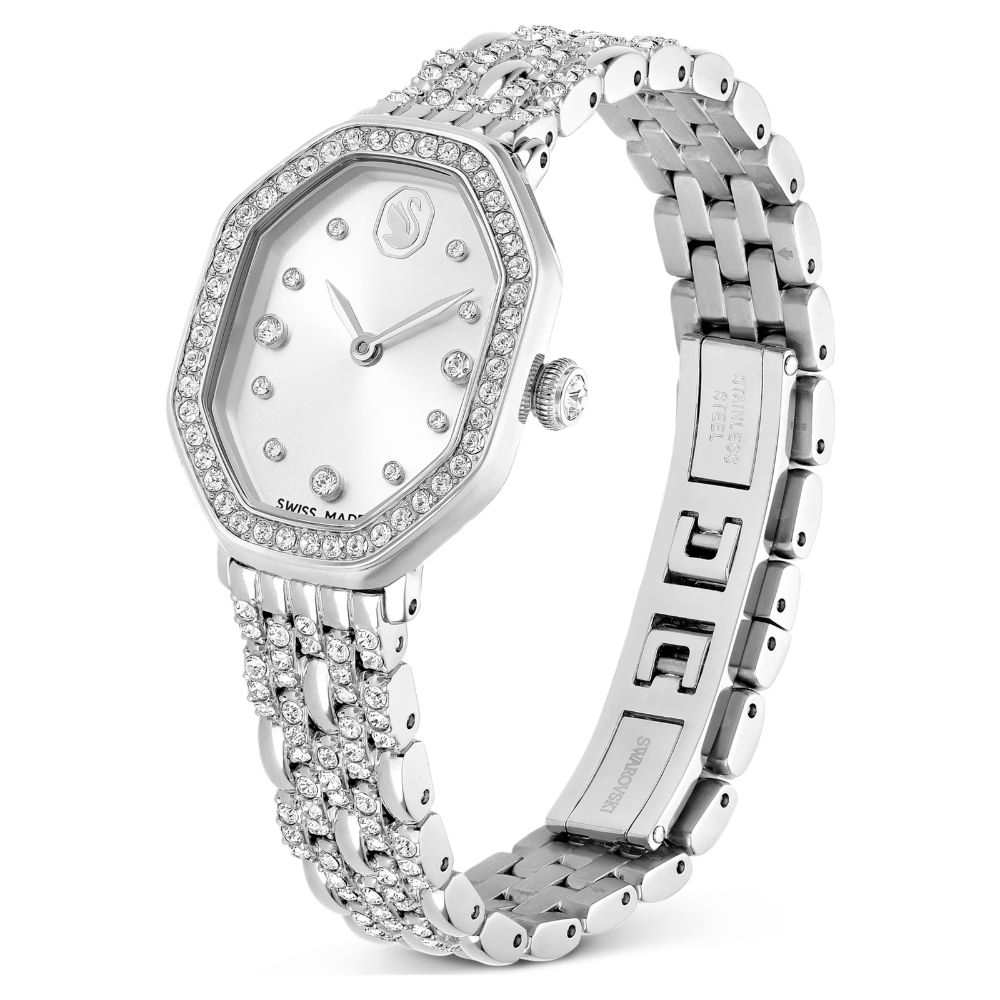 montre-swarovski-dextera-octagon-acier-5698690 (2) Swarovski Dextera Octagon, cadran gris, acier, quartz – Image 3