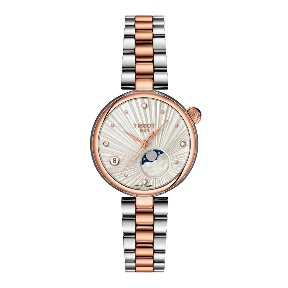 tissot desir phase de lune bicolore rose T1522232203600