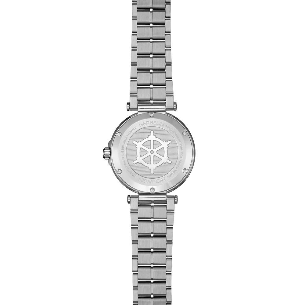 herbelin-newport-femme-acier-cadran-nacre-18289B89 (2) Herbelin Newport, cadran nacre 35mm, diamants, acier, quartz – Image 3