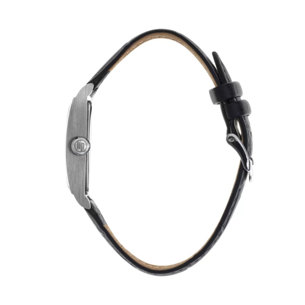 montre-lip-churchill (2) Lip Churchill T24, cadran gris, cuir noir, acier, quartz – Image 5